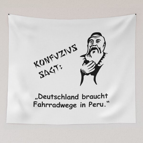 Item preview, Confucius says: Germany needs bike paths in Peru designed and sold by ARTmanhART.