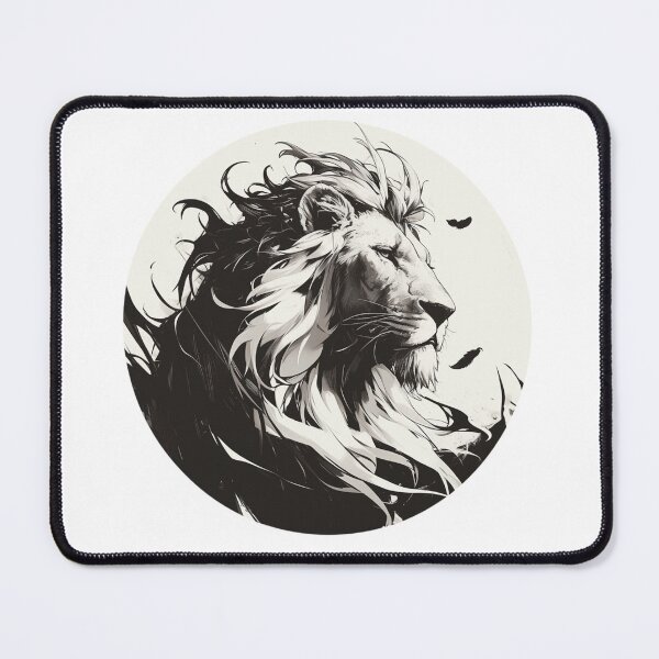 Item preview, Silhouette black and white lion  designed and sold by SMARTKIT  DESIGNAGENCY.