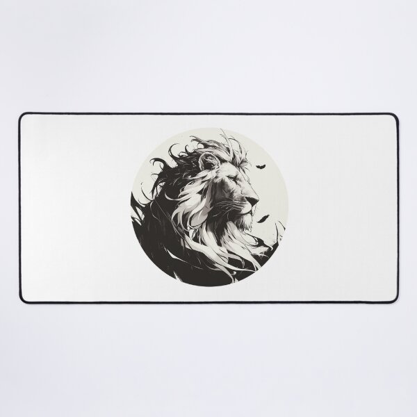 Item preview, Silhouette black and white lion  designed and sold by SMARTKIT  DESIGNAGENCY.