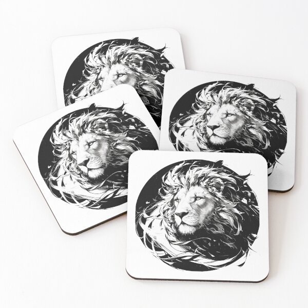 Item preview, Silhouette black and white lion  designed and sold by SMARTKIT  DESIGNAGENCY.