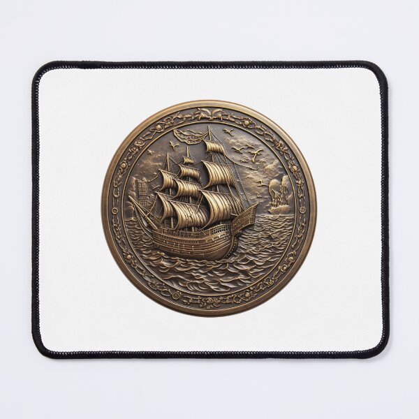 Item preview, Pirate coin | Fantasy coin | Medieval coin | Pirate Sailboat | Pirate treasure | Dnd token 9 designed and sold by Yaremchuk.