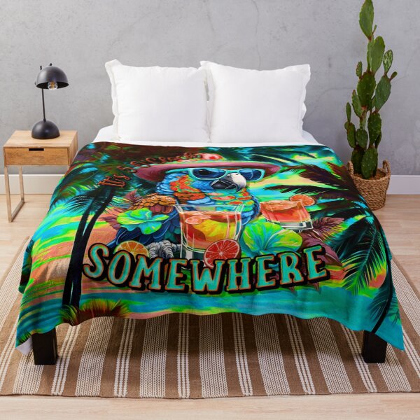 Item preview, It's 5 o'clock somewhere Tropical Parrot Cocktail Sunset Beach designed and sold by MindWave THC.