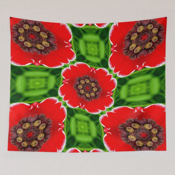 Artikelvorschau, Rote Klatschmohn-Muster entworfen und verkauft von Patternflower.