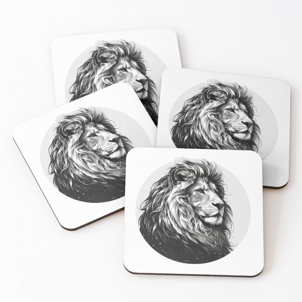 Item preview, Silhouette black and white lion  designed and sold by SMARTKIT  DESIGNAGENCY.