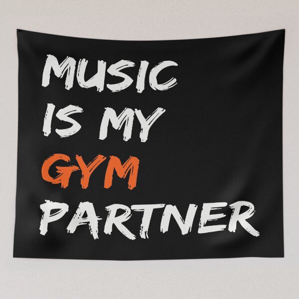 Item preview, Music is my gym partner designed and sold by MyCreatures.
