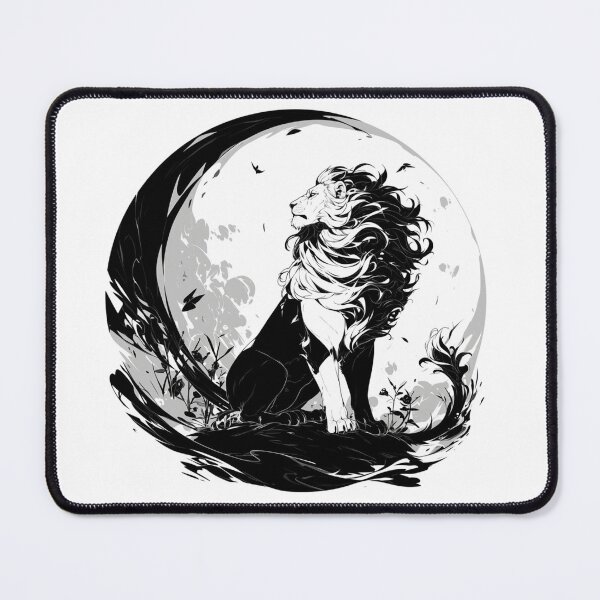 Item preview, Silhouette black and white lion  designed and sold by SMARTKIT  DESIGNAGENCY.