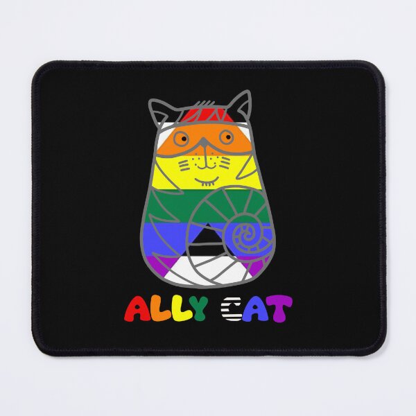 Item preview, Ally flag cat pride month ally cat designed and sold by 1DaisyChainLane.