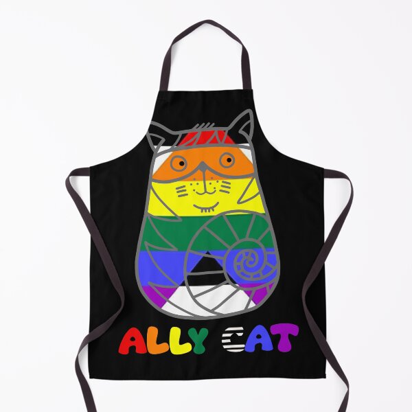 Item preview, Ally flag cat pride month ally cat designed and sold by 1DaisyChainLane.