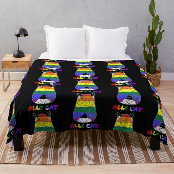 Item preview, Ally flag cat pride month ally cat designed and sold by 1DaisyChainLane.
