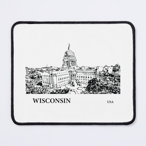 Item preview, Wisconsin State USA designed and sold by Lakeric Cityscapes.