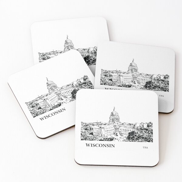 Item preview, Wisconsin State USA designed and sold by Lakeric Cityscapes.