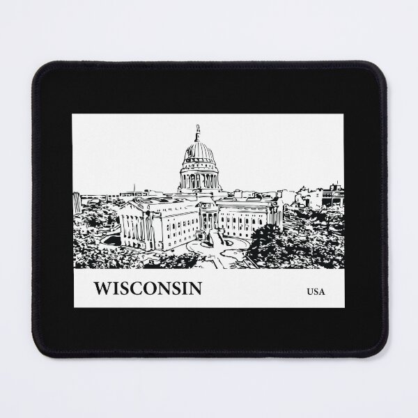 Item preview, Wisconsin State USA designed and sold by Lakeric Cityscapes.
