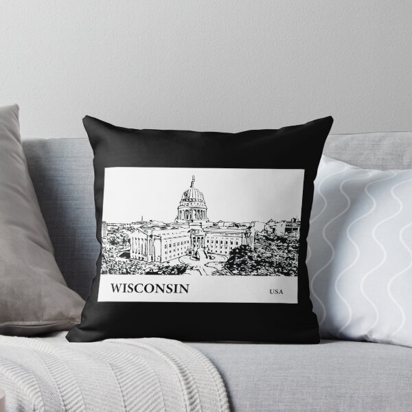 Item preview, Wisconsin State USA designed and sold by Lakeric Cityscapes.