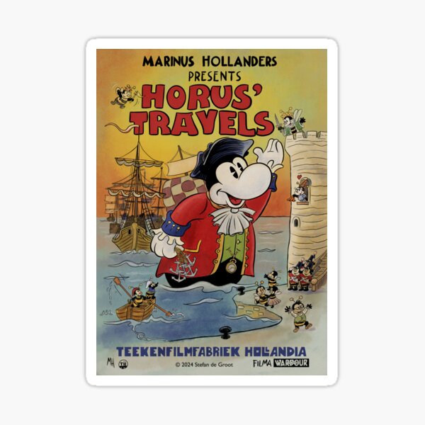 Horus' Travels 1927 Movie Poster Sticker