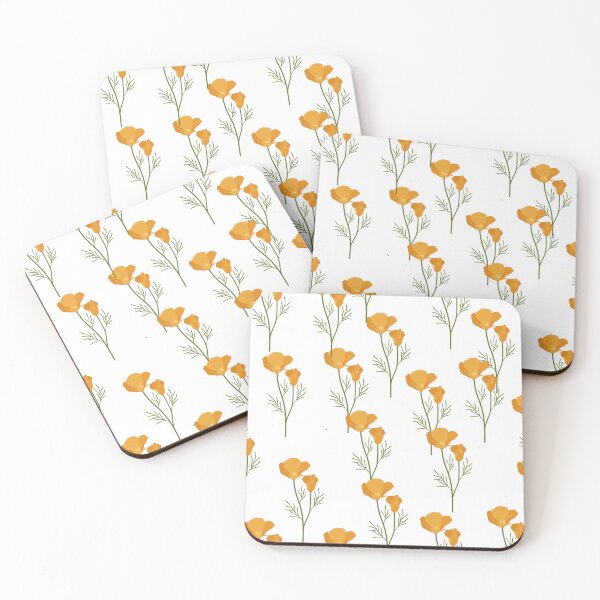 Item preview, Orange california poppy flower designed and sold by Printtplus.