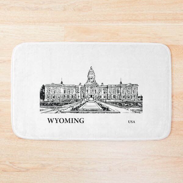 Item preview, Wyoming State USA designed and sold by Lakeric Cityscapes.