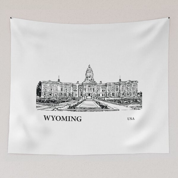Item preview, Wyoming State USA designed and sold by Lakeric Cityscapes.