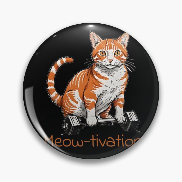 Item preview, Gym Cat Motivation - Meow-tivation designed and sold by InnovyaDesigns.