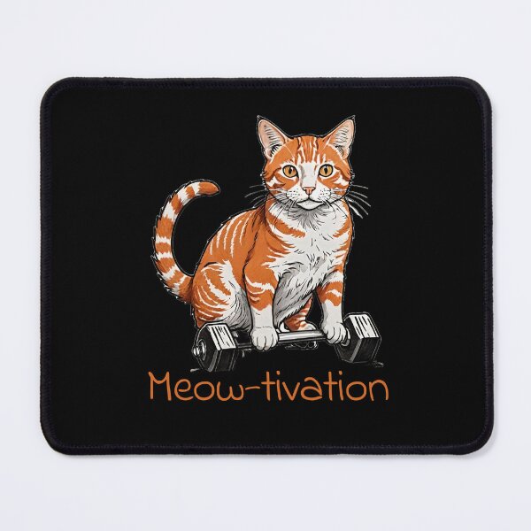 Item preview, Gym Cat Motivation - Meow-tivation designed and sold by InnovyaDesigns.