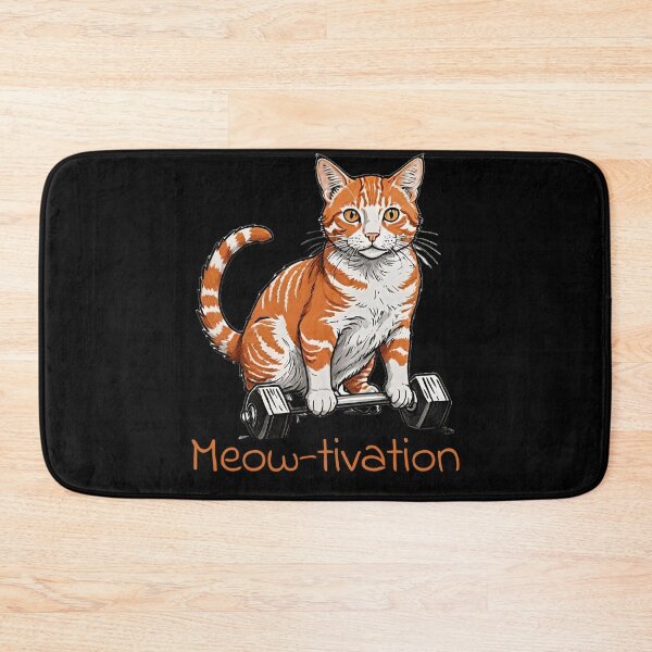 Item preview, Gym Cat Motivation - Meow-tivation designed and sold by InnovyaDesigns.