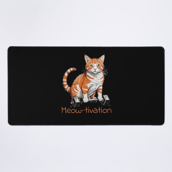 Item preview, Gym Cat Motivation - Meow-tivation designed and sold by InnovyaDesigns.