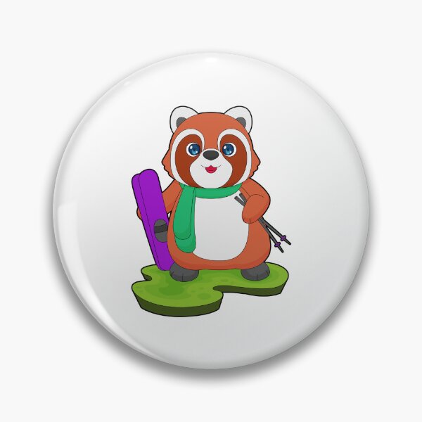 Item preview, Red Panda Skier Ski designed and sold by Snabdesign84.