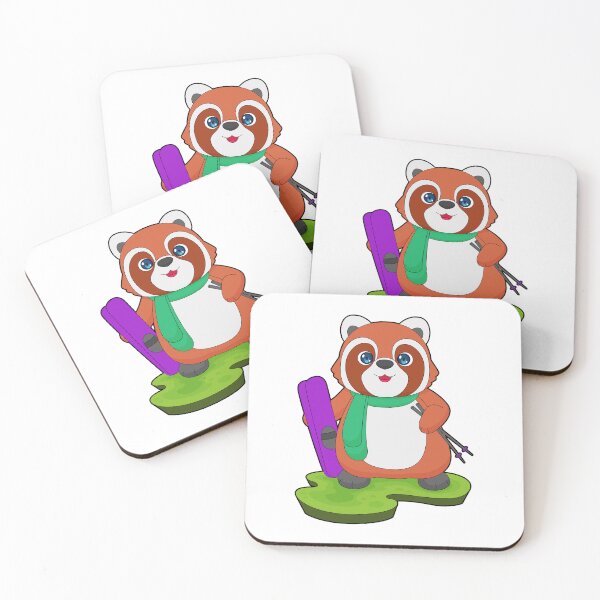 Item preview, Red Panda Skier Ski designed and sold by Snabdesign84.