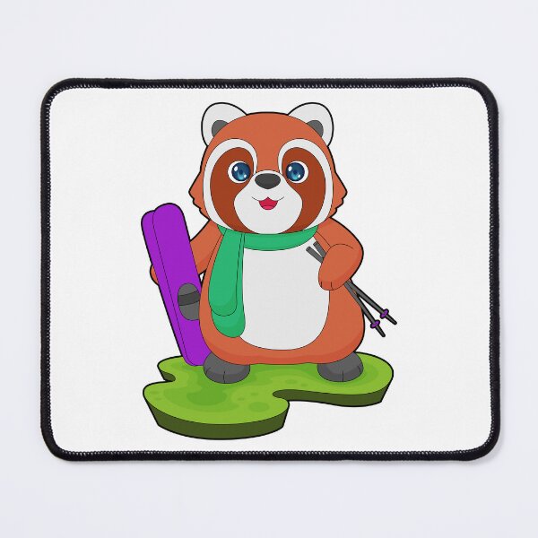 Item preview, Red Panda Skier Ski designed and sold by Snabdesign84.