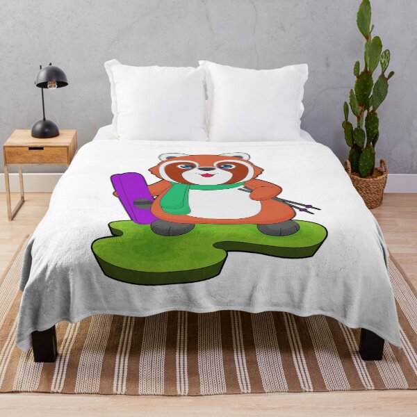 Item preview, Red Panda Skier Ski designed and sold by Snabdesign84.