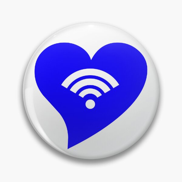 Item preview, Blue WiFi Heart designed and sold by jdm1981.