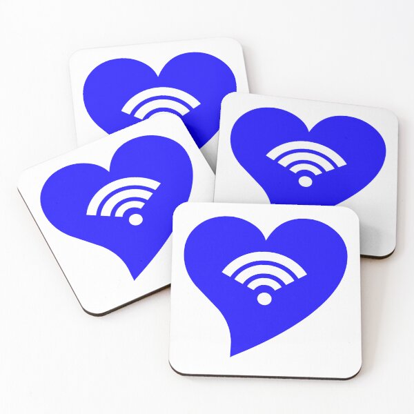 Item preview, Blue WiFi Heart designed and sold by jdm1981.