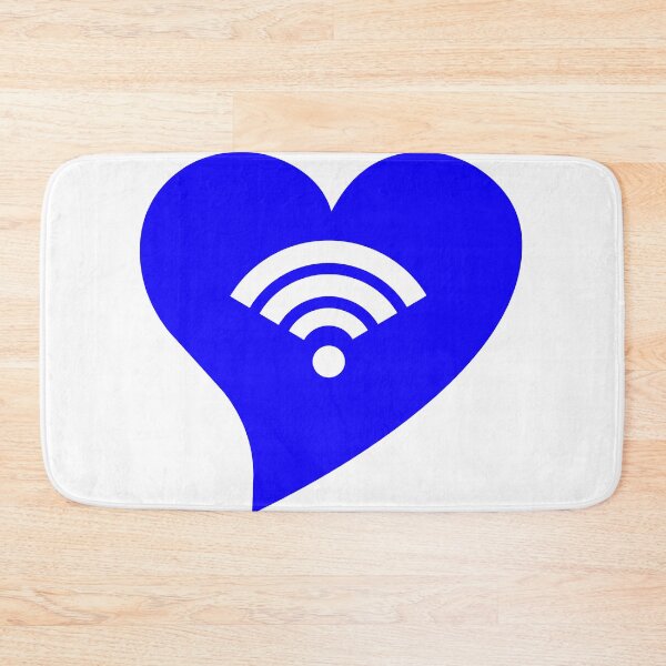 Item preview, Blue WiFi Heart designed and sold by jdm1981.