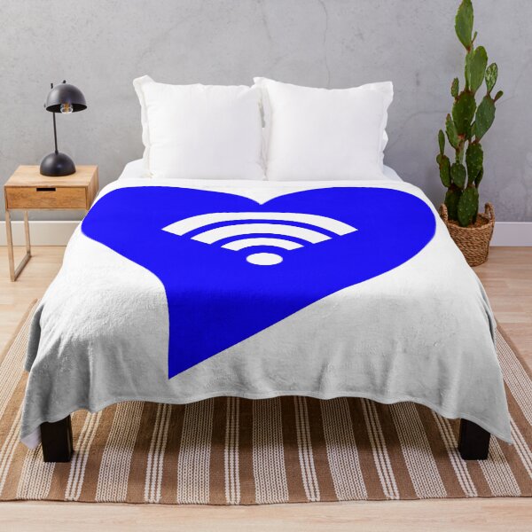 Item preview, Blue WiFi Heart designed and sold by jdm1981.