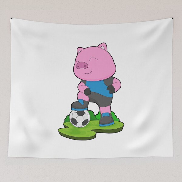 Item preview, Pig Soccer player Soccer designed and sold by Snabdesign84.