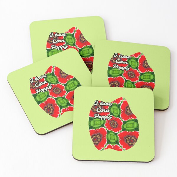 Item preview, Red Corn Poppies Pattern designed and sold by Patternflower.