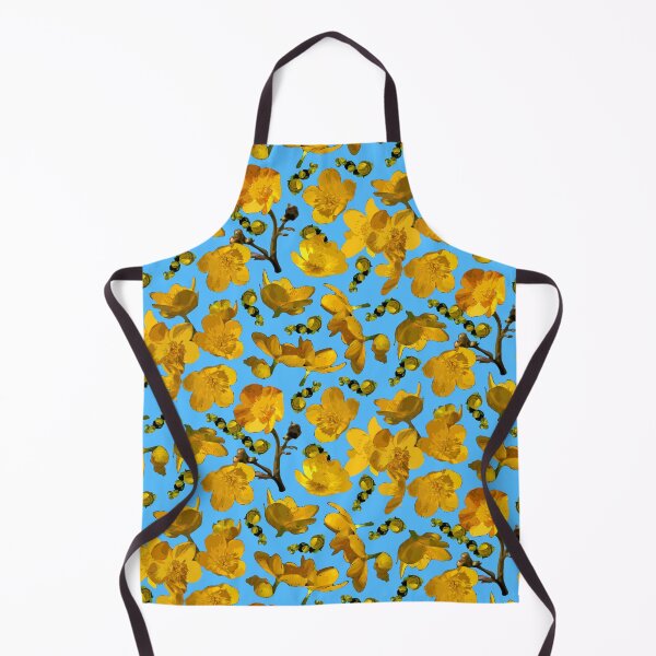 Artikelvorschau, Butterblumen auf himmelblauem Halbtropfenmuster 5748 entworfen und verkauft von Art in My Loft.
