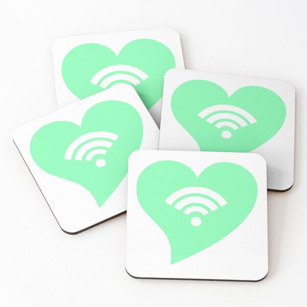 Item preview, Mint WiFi Heart designed and sold by jdm1981.