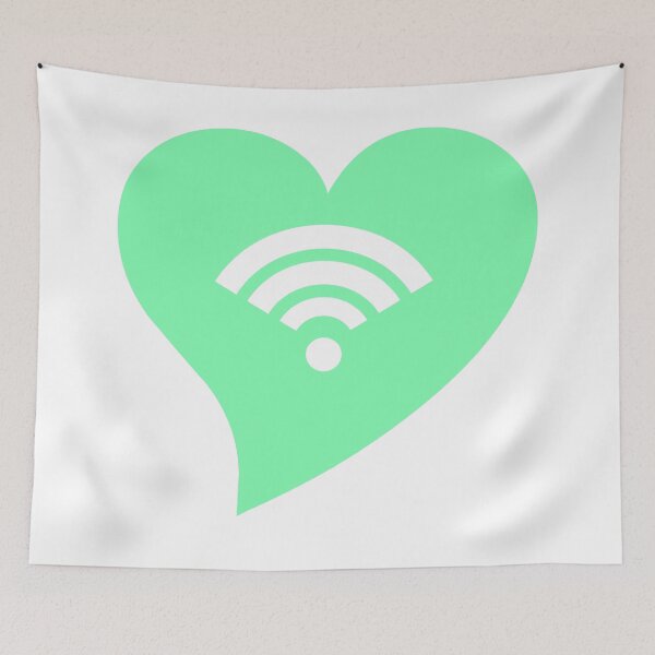 Item preview, Mint WiFi Heart designed and sold by jdm1981.