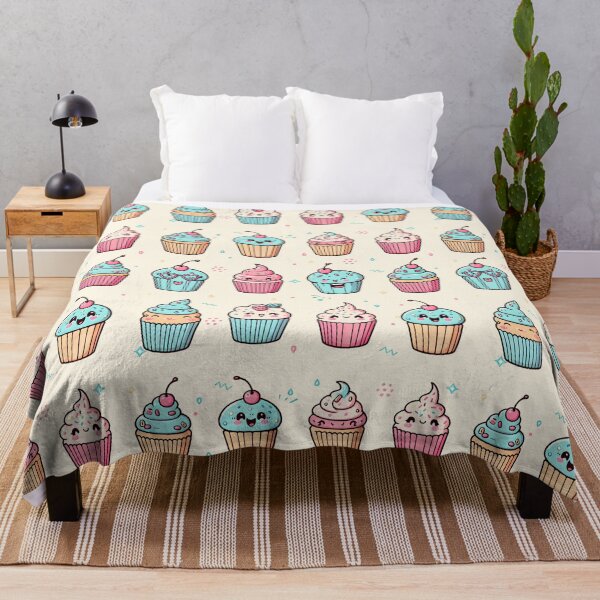 Item preview, Pattern of Cute Cupcakes Pastel Colors Illustration Cartoon designed and sold by ShaViArt.