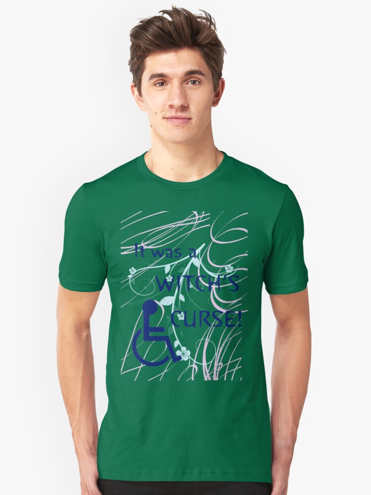 Alternate view of It Was A Witch's Curse: Disability Shirt Slim Fit T-Shirt