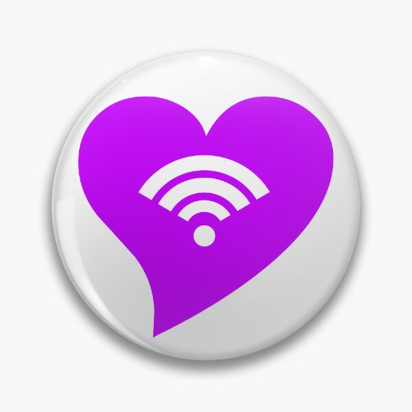 Item preview, Purple WiFi Heart designed and sold by jdm1981.