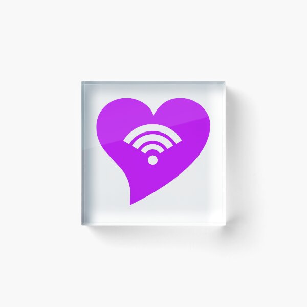 Item preview, Purple WiFi Heart designed and sold by jdm1981.