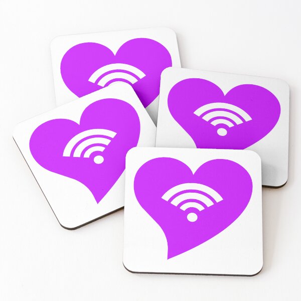 Item preview, Purple WiFi Heart designed and sold by jdm1981.