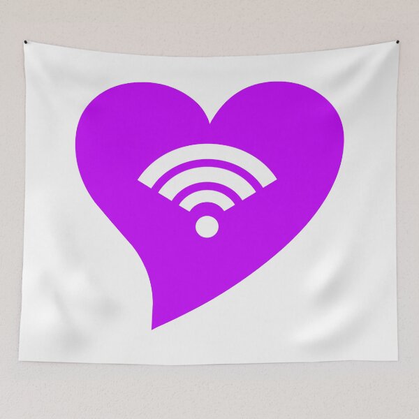 Item preview, Purple WiFi Heart designed and sold by jdm1981.