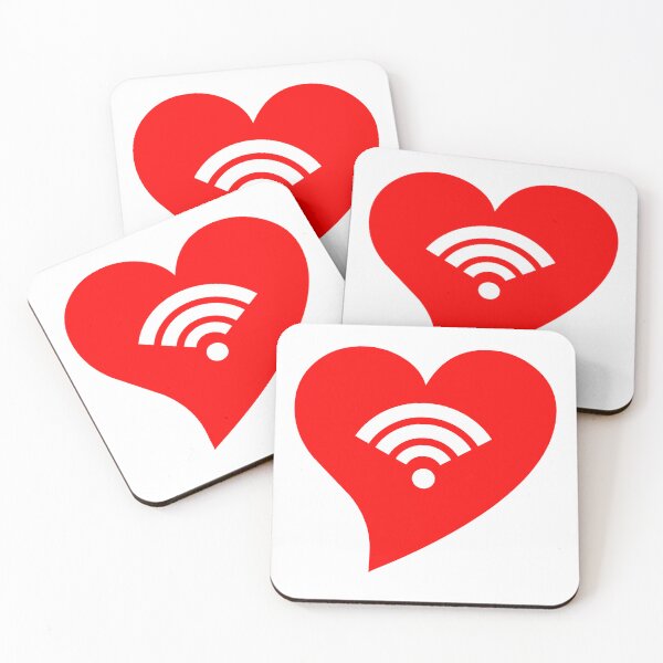 Item preview, Red WiFi Heart designed and sold by jdm1981.