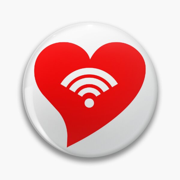 Item preview, Red WiFi Heart designed and sold by jdm1981.