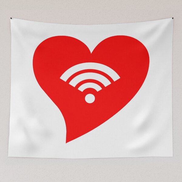 Item preview, Red WiFi Heart designed and sold by jdm1981.