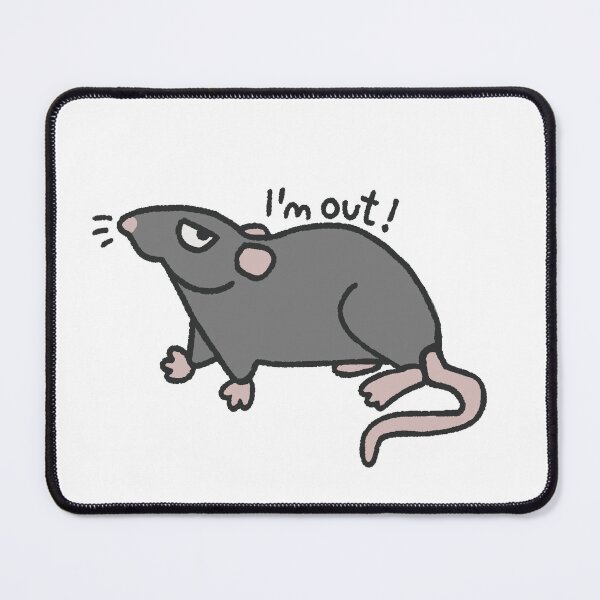 Item preview, I'm out funny rat designed and sold by loulou-artifex.