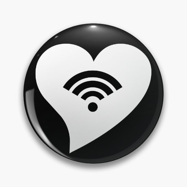 Item preview, White WiFi Heart designed and sold by jdm1981.