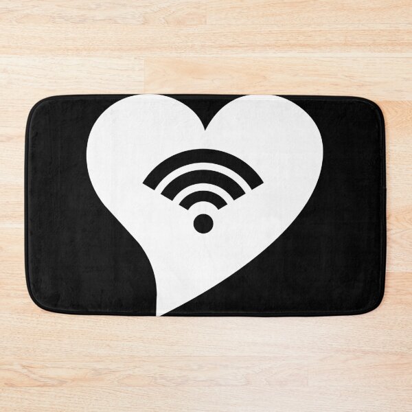 Item preview, White WiFi Heart designed and sold by jdm1981.